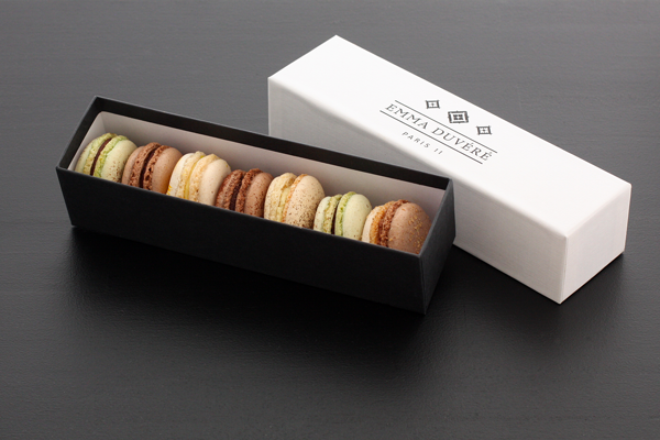 Coffret macarons bio Chocolat Addict