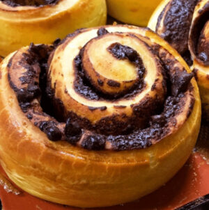 Brioche roulée au chocolat